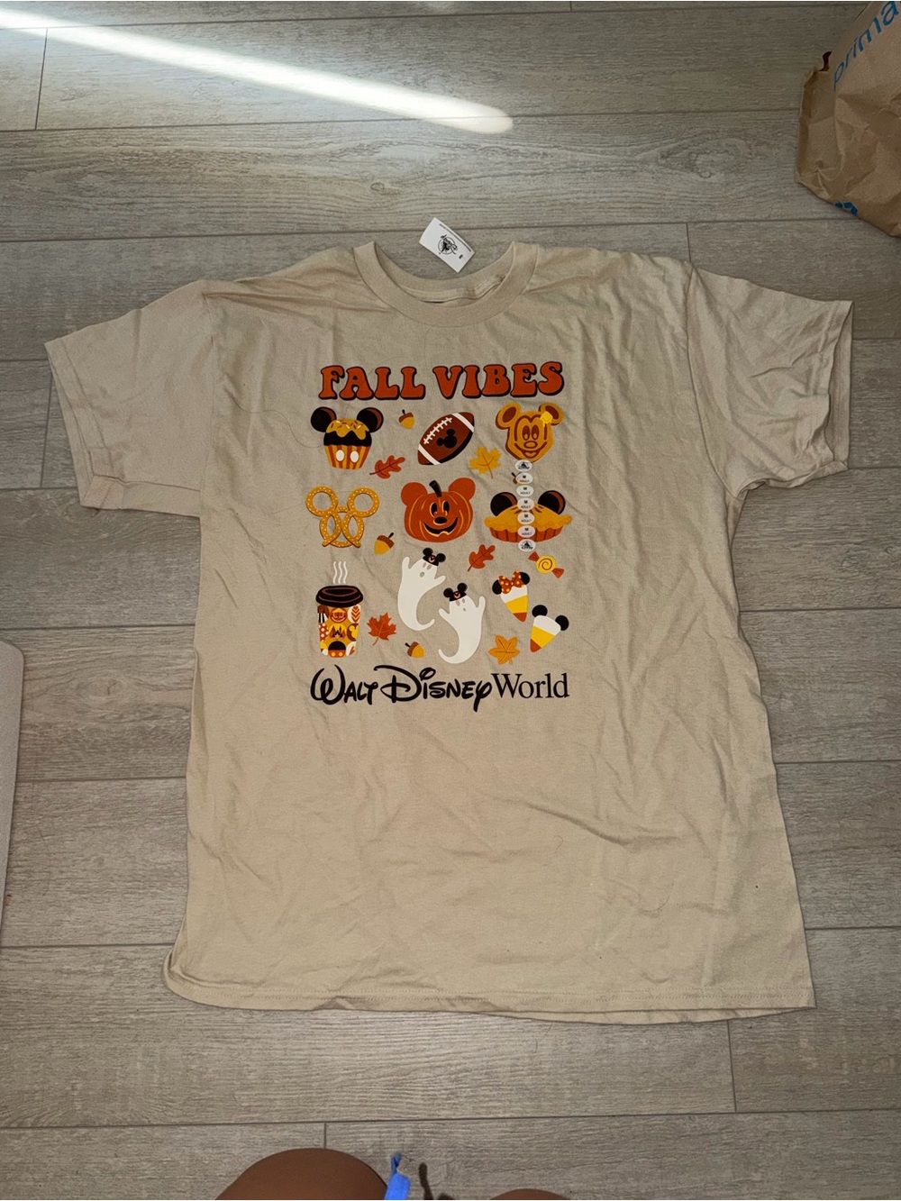 Disney Beige 'Fall Vibes' Graphic Tee